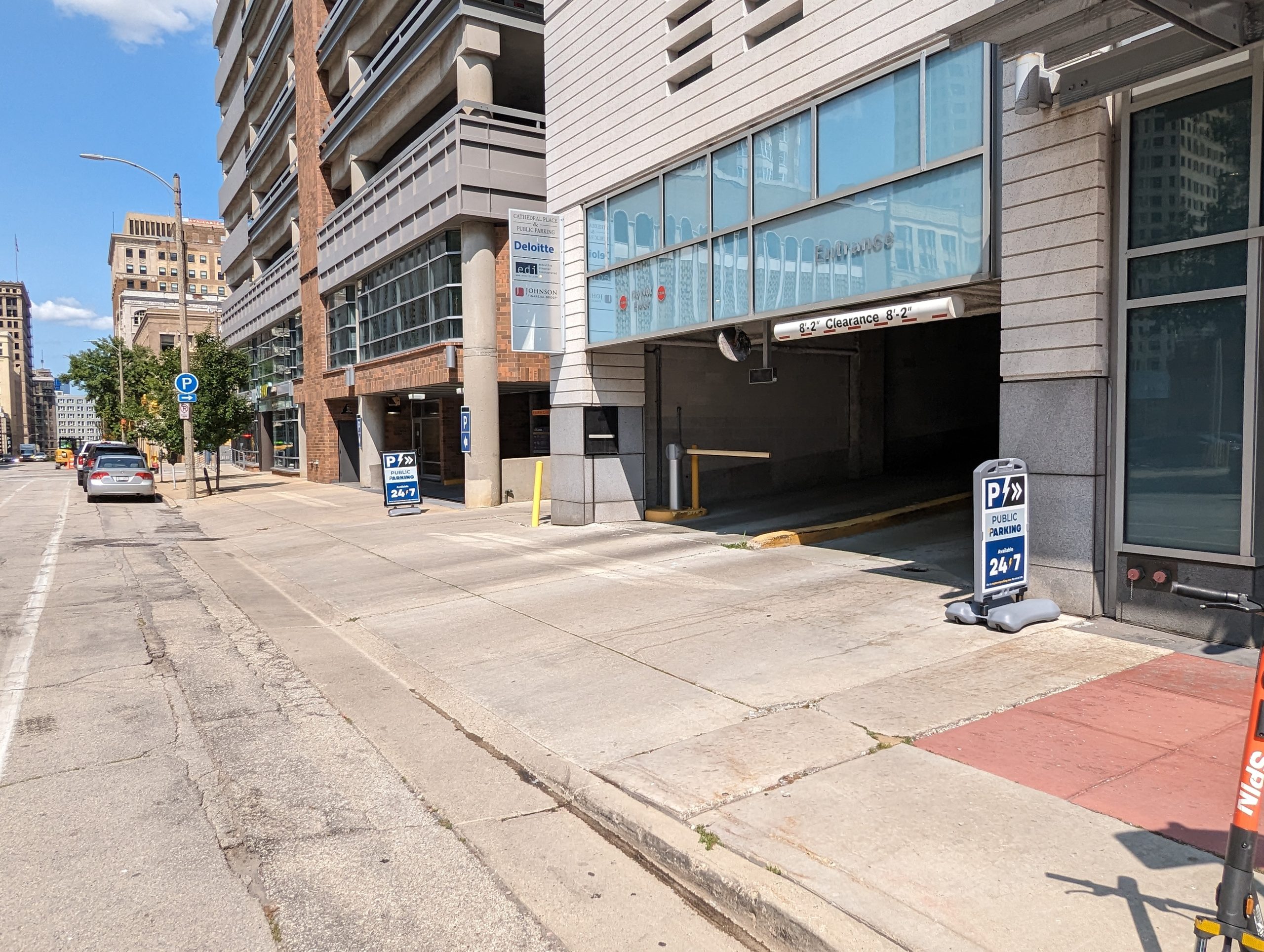 Cathedral Square Garage Power Parking
