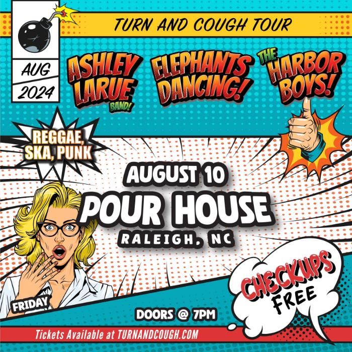 Ashley Larue Band with Elephants Dancing, The Harbor Boys