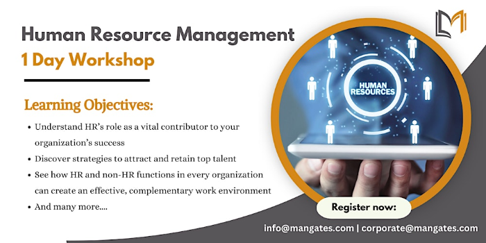 Human Resource Management 1 Day Workshop in Raleigh, NC on June 20th, 2024