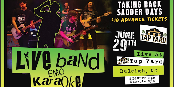 Live Band Emo Karaoke with Taking Back Sadder Days
