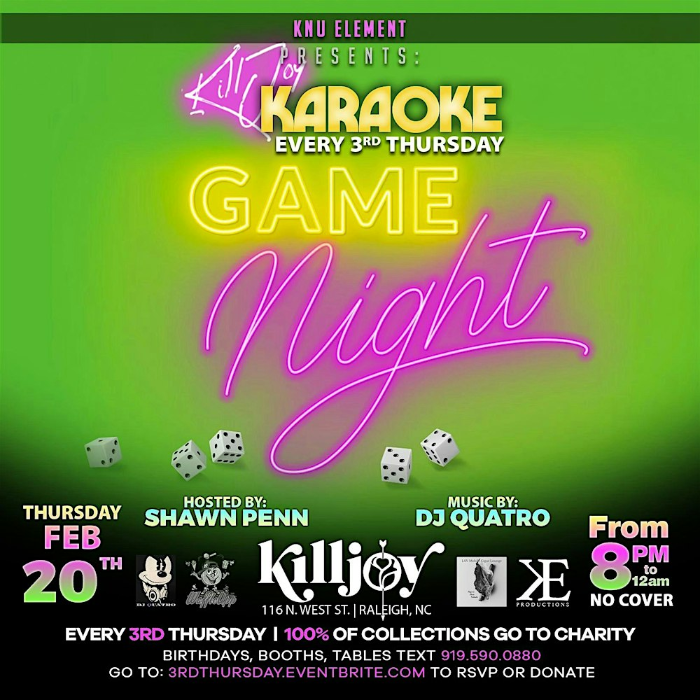 Karaoke 3rd Thursday’s || NO COVER || 8pm-12am