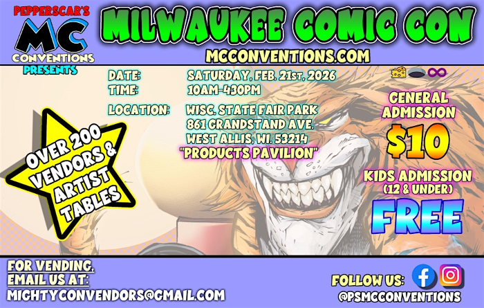 Milwaukee Comic Con 2026