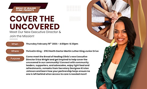 Cover the Uncovered – Meet Our New Executive Director & Join the Mission!