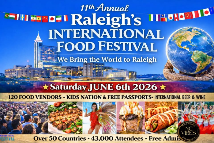 Raleigh’s 11th Annual International Food Festival – FREE Admission- Event by www.NCVIBES.com