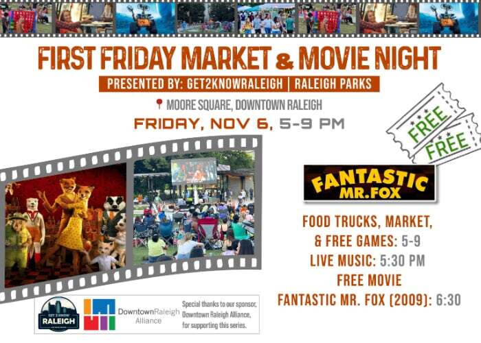 First Friday Market & Movie Night: Fantastic Mr. Fox (2009)