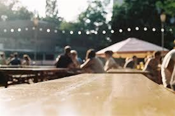 Singles Game Night in the Beer Garden