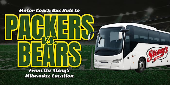 Steny’s Milwaukee | Motor Coach Bus to Packers vs Bears