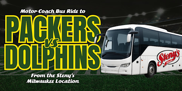 Steny’s Milwaukee | Motor Coach Bus to Packers vs Dolphins