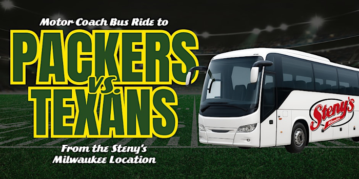 Steny’s Milwaukee | Motor Coach Bus to Packers vs Texans