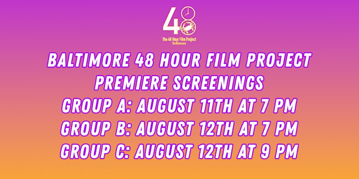 The 2026 Baltimore 48 Hour Film Project Premiere Screenings