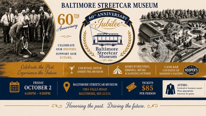 Baltimore Streetcar Museum 60th Anniversary Jubilee