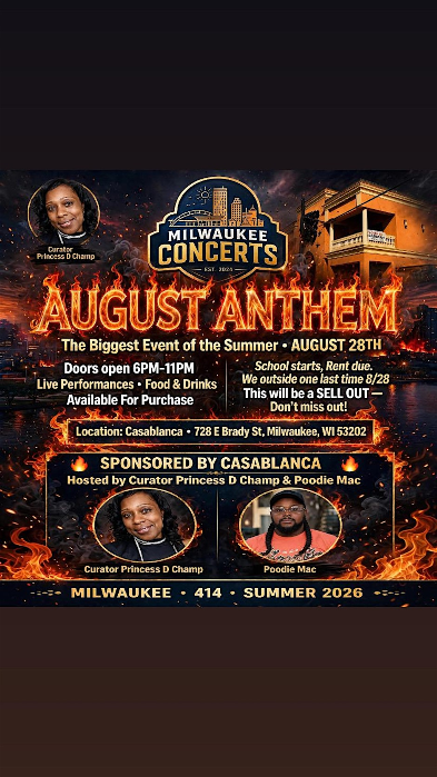 Milwaukee Concerts August Anthem
