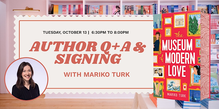 Q+A and Signing with Author Mariko Turk