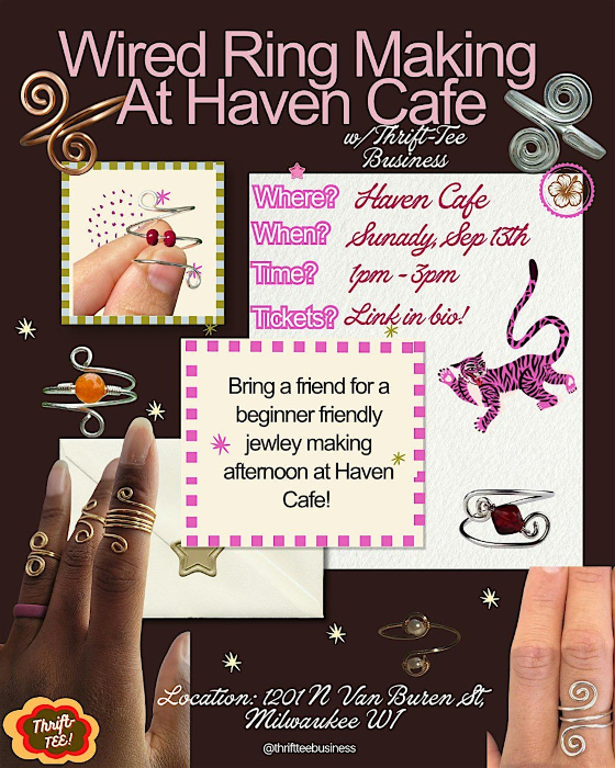 Wire Ring Making at Haven Café