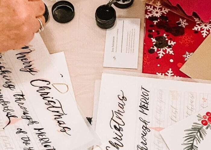 Modern Calligraphy, Ornament Lettering, Blinging at Wye Hill