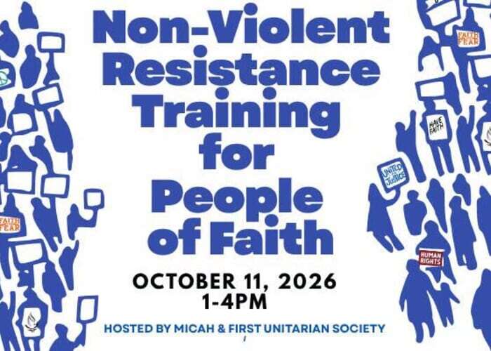 Non-Violent Resistance Training for People of Faith